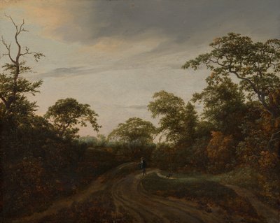 Road in a Forest Landscape at Twilight by Jacob van Ruisdael